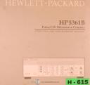 Hewlett Packard-Hewlett Packard HP5361B Pulse CW Microwave Counter Operations and Programming Manual 1990-5361B-01